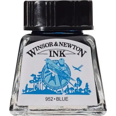 W&N ÇİZİM MÜREKKEBİ DRAWING INK 14 ML BLUE 032 WN-1005032