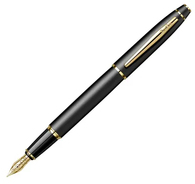 SCRIKSS DOLMA KALEM 35 MAT SİYAH ALTIN F UÇ