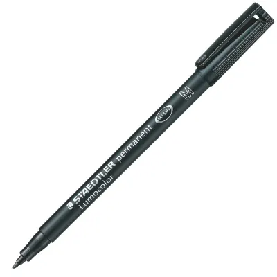 STAEDTLER ASETAT KALEMİ LUMOCOLOR M UÇ SİYAH 317-9