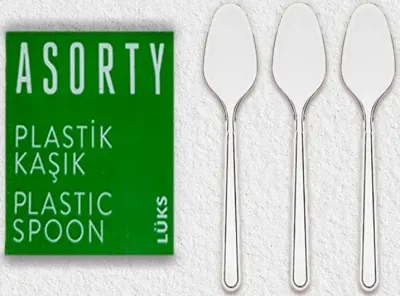 ASORTY KAŞIK LÜKS ŞEFFAF 180 MM 1000 ADET 005155