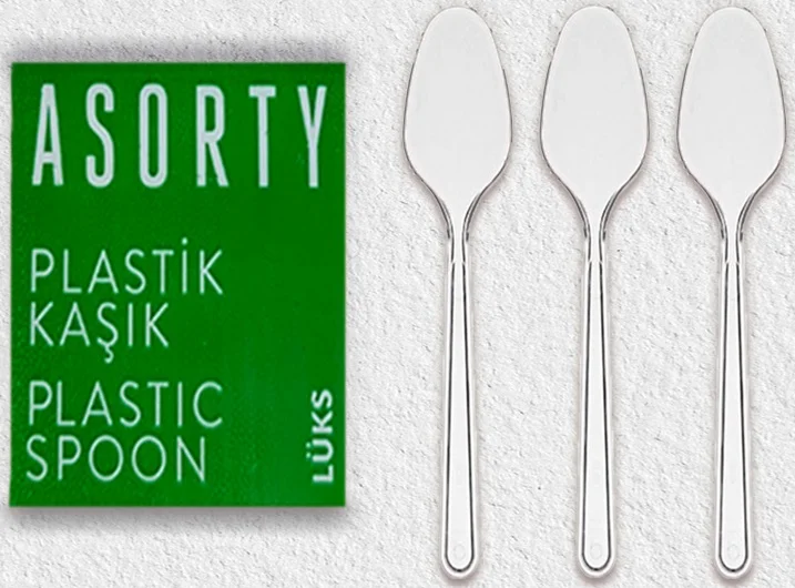 ASORTY KAŞIK LÜKS ŞEFFAF 180 MM 1000 ADET 005155