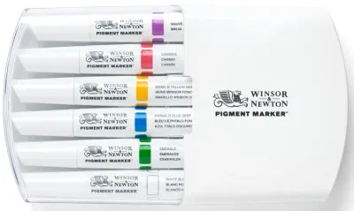 W&N PIGMENT MARKER SET 6 RENK RICH TONES (ZENGİN TONLAR) WN-0290043