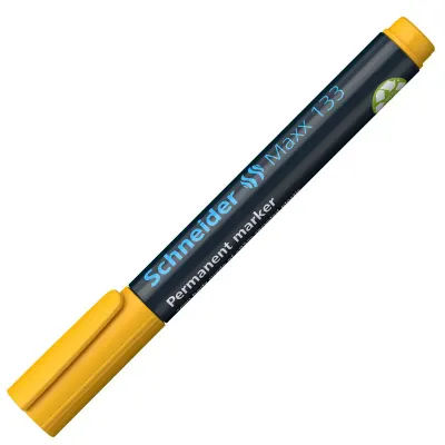 SCHNEIDER PERMANENT MARKÖR MAXX 133 KESİK UÇ SARI SCM143