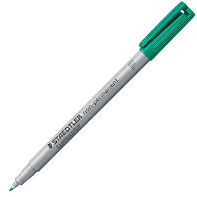 STAEDTLER ASETAT KALEMİ LUMOCOLOR NON-PERMANENT F UÇ YEŞİL 316-5