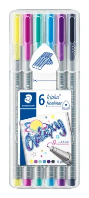 STAEDTLER FINELINER TRIPLUS SET 0.3 GALAXY 6 LI 334 SB6CS11