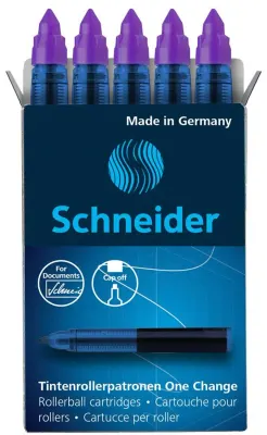 SCHNEIDER ROLLER KALEM REFİLİ ONE CHANGE 5 Lİ KUTU MOR SCR364