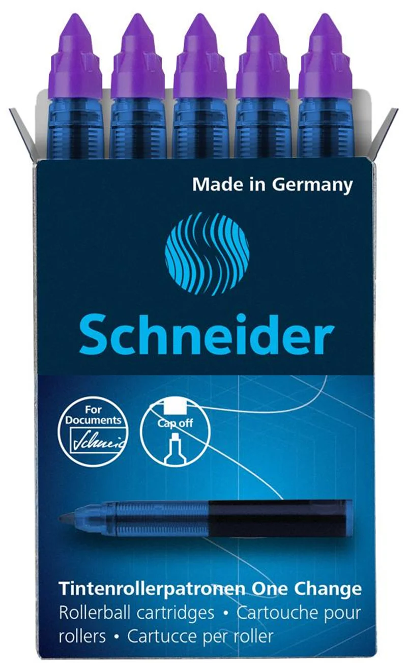 SCHNEIDER ROLLER KALEM REFİLİ ONE CHANGE 5 Lİ KUTU MOR SCR364