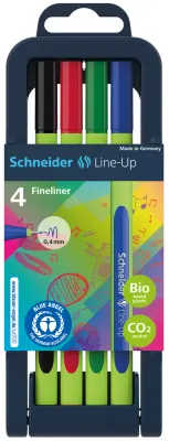 SCHNEIDER FİBER UÇLU KALEM LINE-UP 0.4 SET  4 LÜ KARIŞIK RENK SCT842
