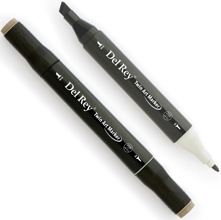 DEL REY GRAFİK MARKÖR TWIN MN-DRWG5 WARM GREY (Best)