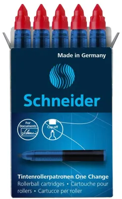 SCHNEIDER ROLLER KALEM REFİLİ ONE CHANGE 5 Lİ KUTU KIRMIZI SCR361