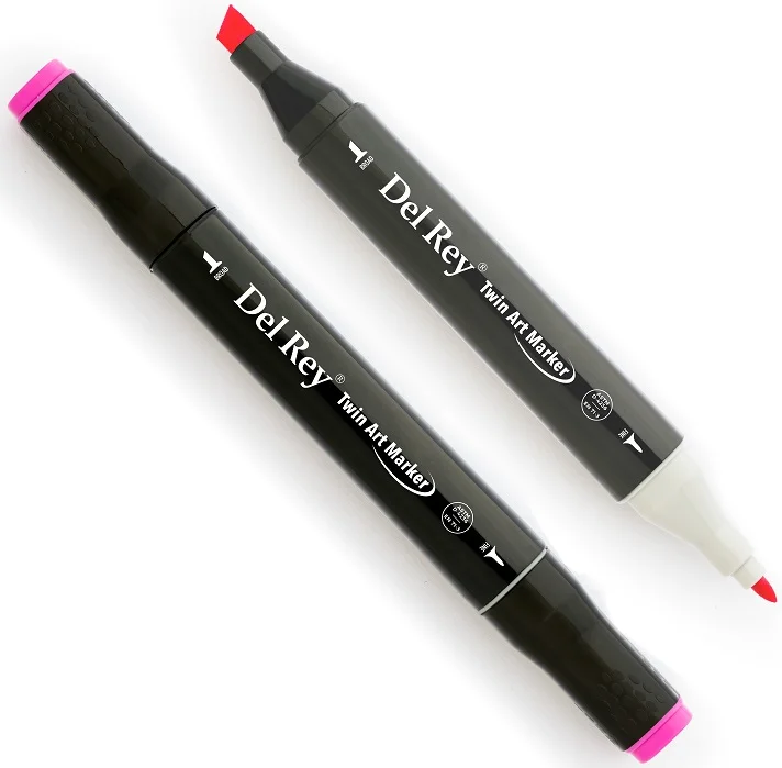 DEL REY GRAFİK MARKÖR TWIN MN-DR126 FLUORESCENT PINK (Best)