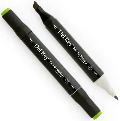 DEL REY GRAFİK MARKÖR TWIN MN-DR043 DEEP OLIVE GREEN
