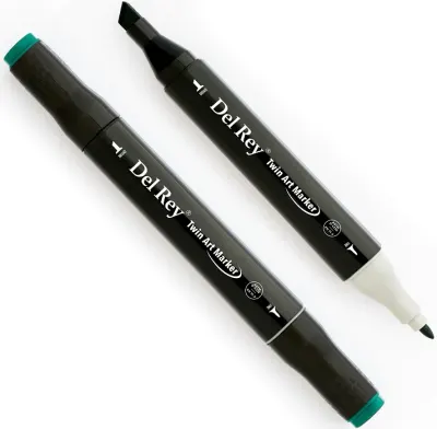 DEL REY GRAFİK MARKÖR TWIN MN-DR051 DARK GREEN (Best)