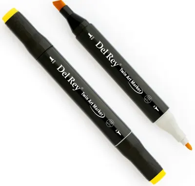 DEL REY GRAFİK MARKÖR TWIN MN-DR044 FRESH YELLOW (Best)