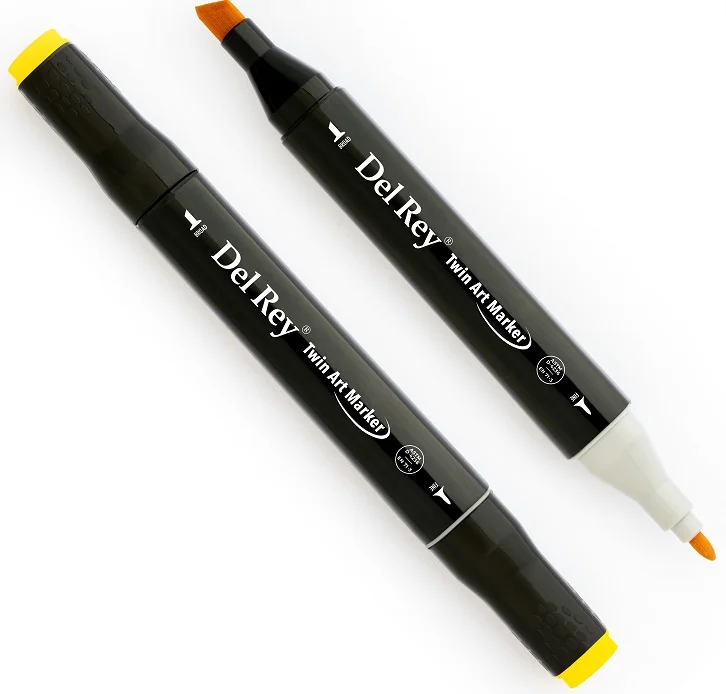 DEL REY GRAFİK MARKÖR TWIN MN-DR044 FRESH YELLOW (Best)