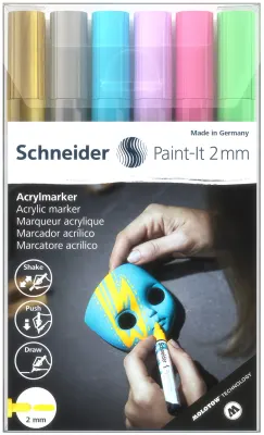 SCHNEIDER AKRİLİK MARKER 310 2.0 SET-2 6 LI KARIŞIK RENK SCM519