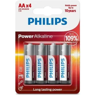 PHILIPS LR6P4B/10 POWER ALKALİNE AA KALEM PİL 4 LÜ