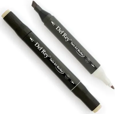 DEL REY GRAFİK MARKÖR TWIN MN-DRWG2 WARM GREY
