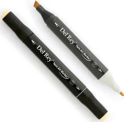 DEL REY GRAFİK MARKÖR TWIN MN-DR141 BUTTERCUP YELLOW (Best)