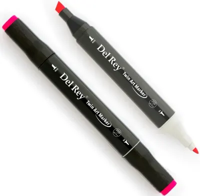 DEL REY GRAFİK MARKÖR TWIN MN-DR125 FLUORESCENT ROSE