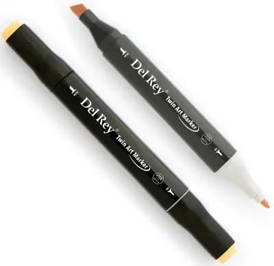 DEL REY GRAFİK MARKÖR TWIN MN-DR142 PALE CREAM (Best)