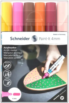 SCHNEIDER AKRİLİK MARKER 320 4.0 SET-3 6 LI KARIŞIK RENK SCM541