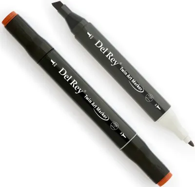 DEL REY GRAFİK MARKÖR TWIN MN-DR094 BRICK BROWN (Best)