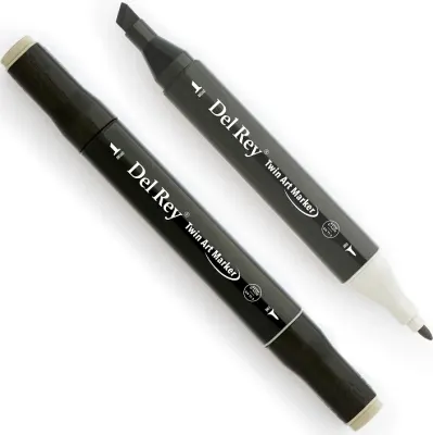 DEL REY GRAFİK MARKÖR TWIN MN-DRWG4 WARM GREY