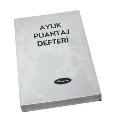 Altınyıldız Aylık Puantaj Defteri Büyük