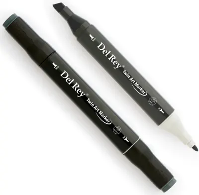 DEL REY GRAFİK MARKÖR TWIN MN-DRGG9 GREEN GREY