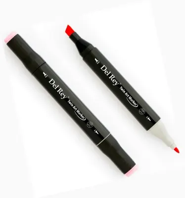 DEL REY GRAFİK MARKÖR TWIN MN-DR017 PASTEL PINK (Best)