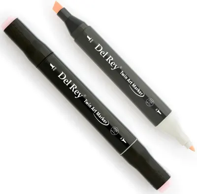DEL REY GRAFİK MARKÖR TWIN MN-DR196 PALE PINK LIGHT (Best)