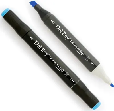 DEL REY GRAFİK MARKÖR TWIN MN-DR183 PHITHALO BLUE (Best)
