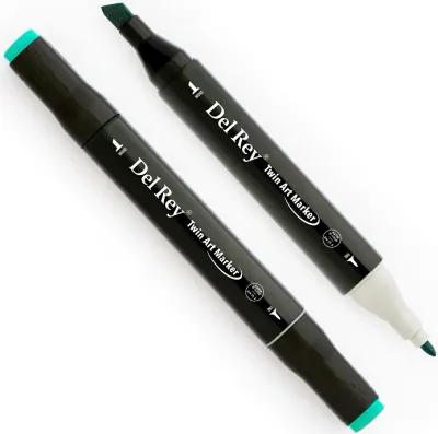 DEL REY GRAFİK MARKÖR TWIN MN-DR053 TURQUOISE GREEN (Best)