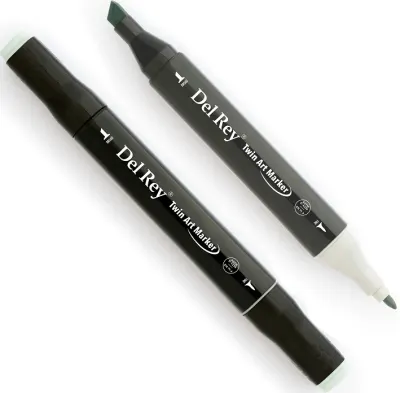DEL REY GRAFİK MARKÖR TWIN MN-DRGG1 GREEN GREY (Best)