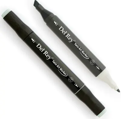 DEL REY GRAFİK MARKÖR TWIN MN-DRGG3 GREEN GREY (Best)