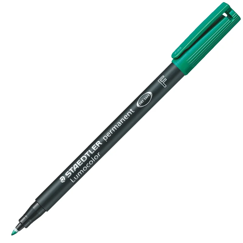 STAEDTLER ASETAT KALEMİ LUMOCOLOR F UÇ YEŞİL 318-5