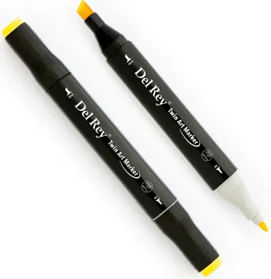 DEL REY GRAFİK MARKÖR TWIN MN-DR038 PALE YELLOW (Best)
