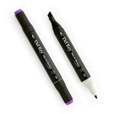 DEL REY GRAFİK MARKÖR TWIN MN-DR082 LIGHT VIOLET (Best)