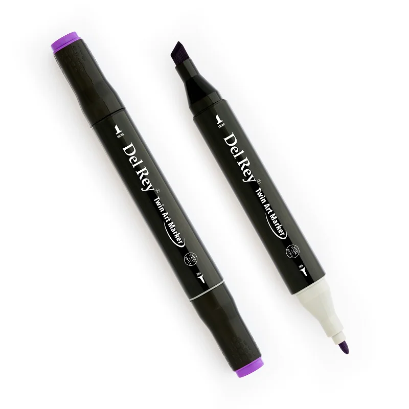 DEL REY GRAFİK MARKÖR TWIN MN-DR082 LIGHT VIOLET (Best)