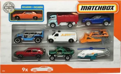MATTEL MATCHBOX ARABA SETİ 9 LU MTL-X7111