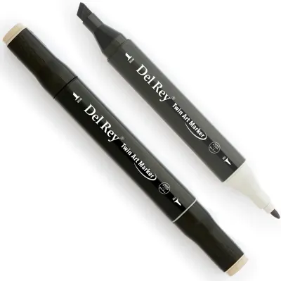 DEL REY GRAFİK MARKÖR TWIN MN-DRWG3 WARM GREY (Best)