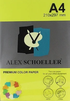 ALEX FOTOKOPİ KAĞIDI A4 FOSFORLU SARI 500 LÜ ALX-763 (Best)