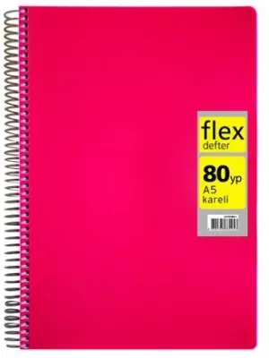MYNOTE DEFTER FLEX NEO PP KAPAK SPİRALLİ A5 60 YP ÇİZGİLİ MFXNE-A560-Ç