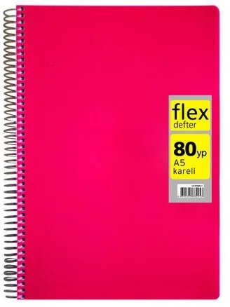MYNOTE DEFTER FLEX NEO PP KAPAK SPİRALLİ A5 60 YP ÇİZGİLİ MFXNE-A560-Ç