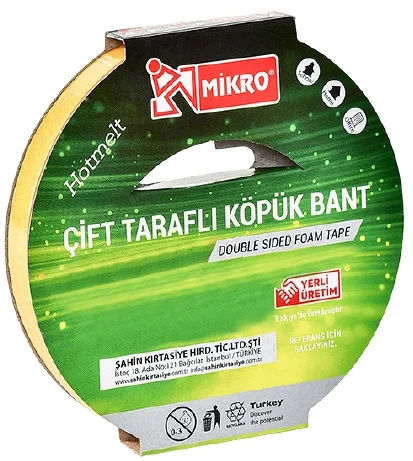 MİKRO ÇİFT TARAFLI BANT 18 MM x 25M BNT102