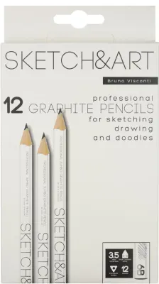 BRUNO VISCONTI KURŞUN KALEM DERECELİ JUMBO SKETCH &amp; ART 3.5 6B 21-0064/05