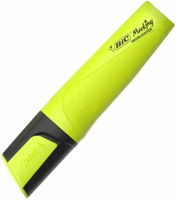 BIC FOSFORLU KALEM MARKING FLAT 12 Lİ SARI 517962-968583