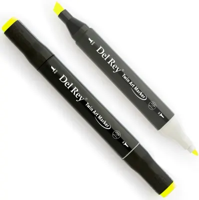 DEL REY GRAFİK MARKÖR TWIN MN-DR123 FLUORESCENT YELLOW