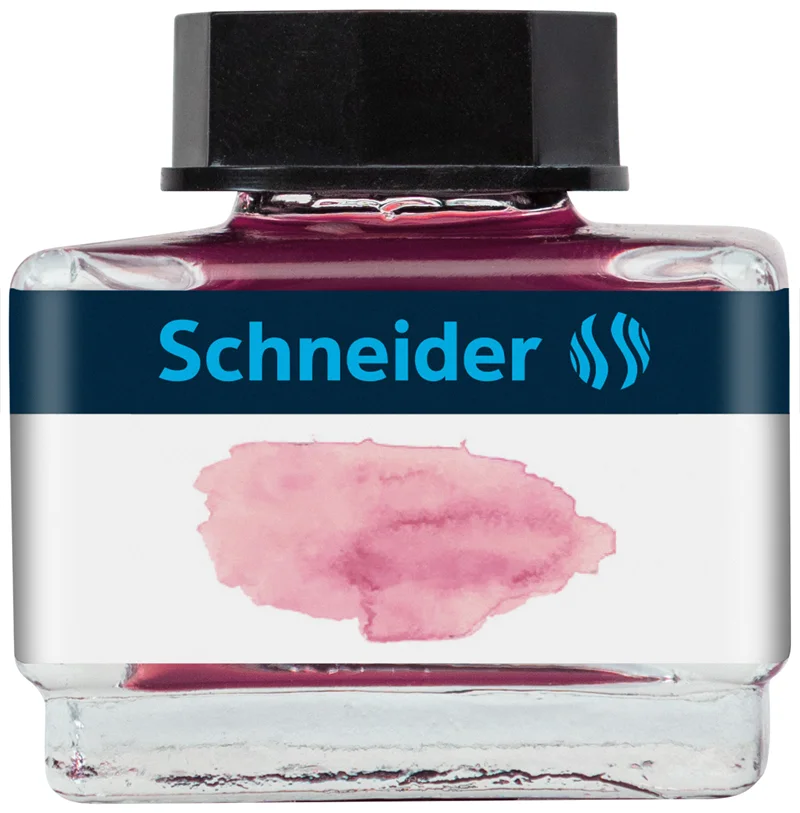 SCHNEIDER DOLMA KALEM MÜREKKEBİ CAM ŞİSE 15 ML 6939 GÜL SCD307